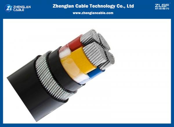 1.1kv al/pvc/pvc/swa/pvc aluminum cable steel wire armored power cable 3×70+1x35mm2