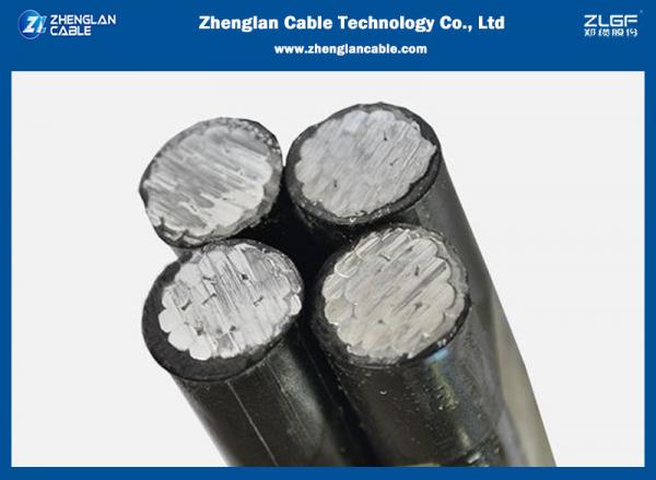  China 1kv Aerial Bundled Cable Cond. Al 3×70+1x50mm2 Quadruplex Service Drop Cable supplier