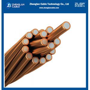  China 30% Conductivity CCS Copper Clad Steel Wire Strand Conductor ASTM B228 For High Frequency supplier