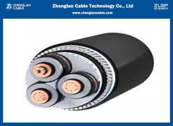 3*150sqmm SWA Power Cable XLPE Insulation 36KV MV Copper Power Cable