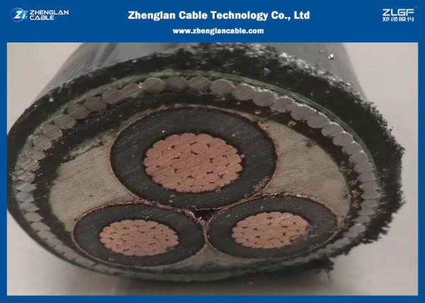  China 3 Core Outdoor Armoured Power Cable 0.6 / 1KV 99.99% Oxyzen Free Copper Material supplier