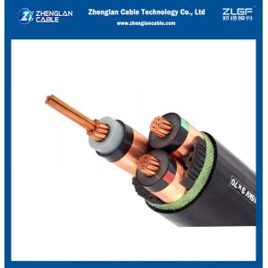 3 Core Underground Medium Voltage Power Cables Unarmored LSZH Sheath
