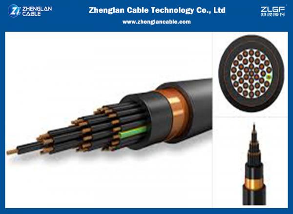 450/750V 24×0.75sqmm Pvc Insulated Pvc Sheathed Cable Copper Conductor