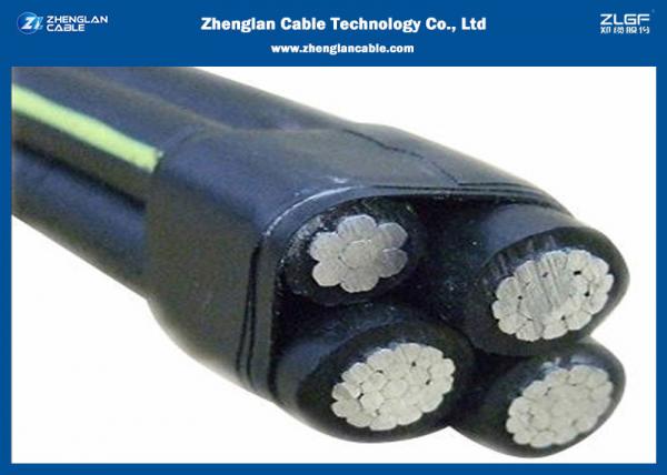  China 4*35 4*50 ABC Low Voltage Aerial Bundled Cable PE Insulation Aerial Insulation Line supplier