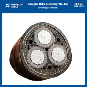 6/10KV 3x185mm2 Medinum Voltage Power Cables MV Aluminum Cable Tripolar IEC60502-2