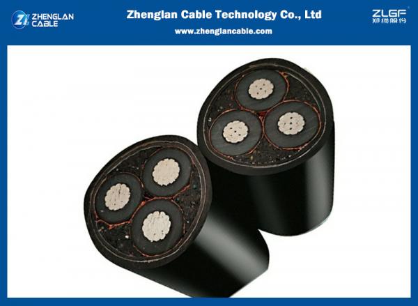 6.35/11kv tripolar steel tape armored aluminum cable 3x70mm2 IEC60502-2 armoured power cable