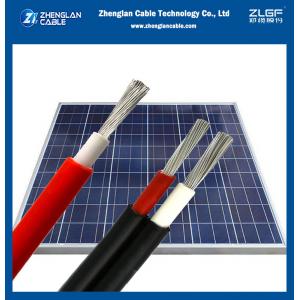  China 6mm Xlpe Insulation Solar Cable Pv Wire 200m / Roll Red supplier