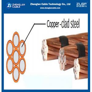  China 7#8AWG Copper Clad Steel Wire For Electrical Conductors Purposes ASTM B228 supplier