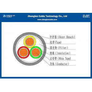 AL/CU Low Smoke Zero 3C Power Cable , PVC Insulated PVC Sheathed Cable 0.6/1KV (Unarmoured)（PVC/LSZH/NYY/N2XY)