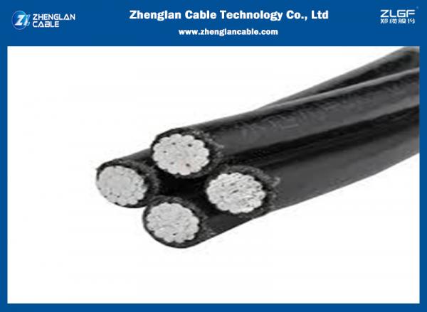 Aluminum Duplex Triplex Quadplex XLPE Aerial Bundled Cables ISO 9001:2015