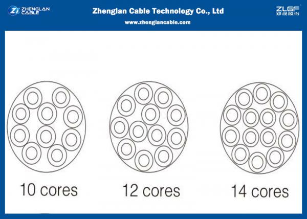  China Armoured Insulated Electrical Control Cable 10 Core Customized Color (CVV-S) 300V supplier