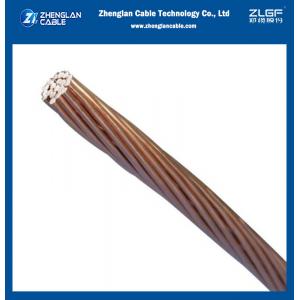 Bare Copper Clad Stranded Grounding Wire Stainless Steel Conductor