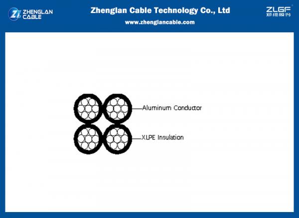 CAAI 0.6/1kv Aerial Bunched Cable AAC/XLPE+AAC/XLPE 3Cx25+NA1Cx25sqmm