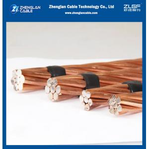 Cable Stranded Copper Clad Steel Wire Of Conductor CCS 40% 30% 21% Conductivity Copperweld