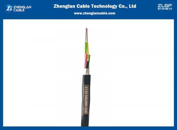 Cu/PVC/PVC Unshielded Shielded 450/750V 300/500V Electrical Control Cable