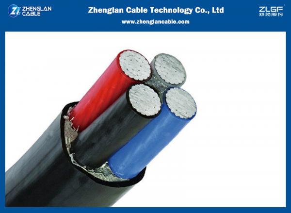 IEC60502-1 aluminum 4x6sqmm Low Voltage Power Cable Pvc Sheathed