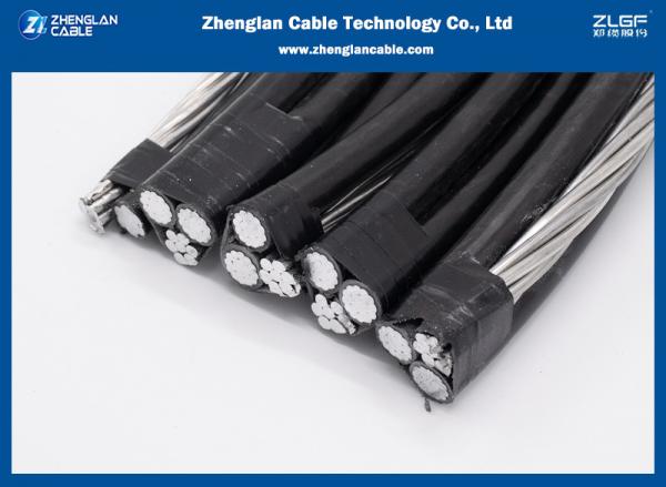  China Low Tension Overhead Insulated Cable , AL/XLPE Overhead Bundled Cable 0.6/1kv 4 core 25sqmm supplier
