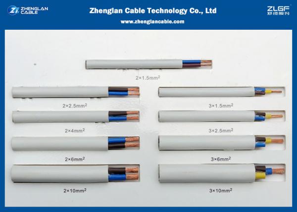  China PVC Insulated BVVB Cable/ 2Cores and 3Cores Wire the Voltage is 300/500V use for House & Building supplier