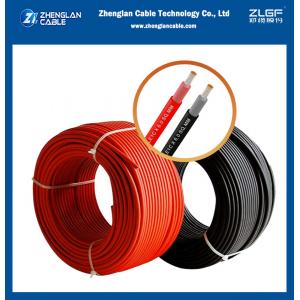  China PVC Insulated Pv Solar Cable Copper Electric Wire 6mm 4mm supplier