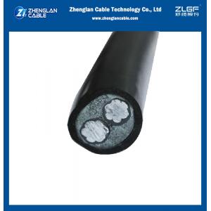 PVC Sheathed Aluminum Power Cable Unarmored 2Cx25mm2 XLPE Insulated