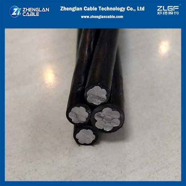 Quadruplex cable AAC/XLPE 4×4/0AWG Overhead insulated cable Aerial Bunched Cable Aluminum Cable