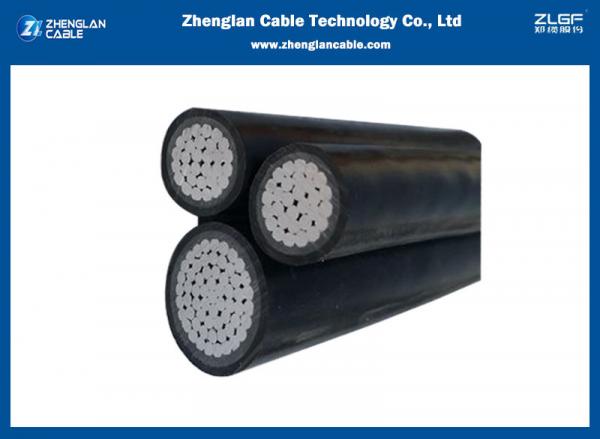  China Self Supporting System Overhead Insulated Cable Aluminum Conductor XLPE Insulated 2, 3, 4, 5core Aerial bundled cable supplier