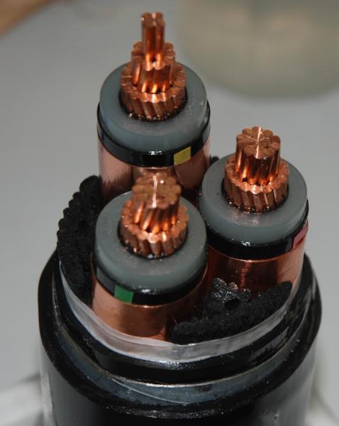 11kV Medium Voltage XLPE 120mm2 Cable 3 Core Cu Power Cable