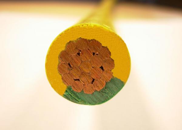 450/750V Electric Building Wire Fil isolé de terre 1x35mm² Vert/Jaune PVC Electrical Wire Earthing Cable