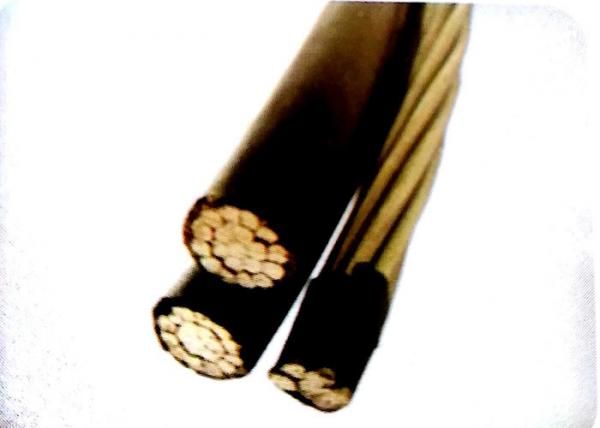 Aluminum Conductor Overhead Insulated Cable , Service Drop Cable 2+1 Core