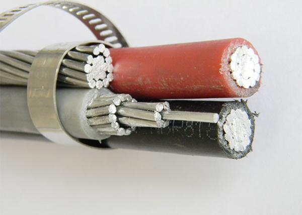  China ANSI ASTM 3+1 Core Aluminum Service Drop Cable 600V PE / XLPE Insulation supplier