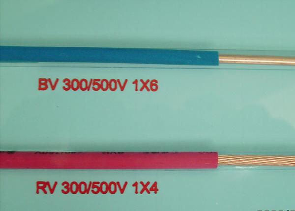  China Blue Red Electric Building Wire Copper Conductor PVC Insulation 300/500V 300/300V supplier