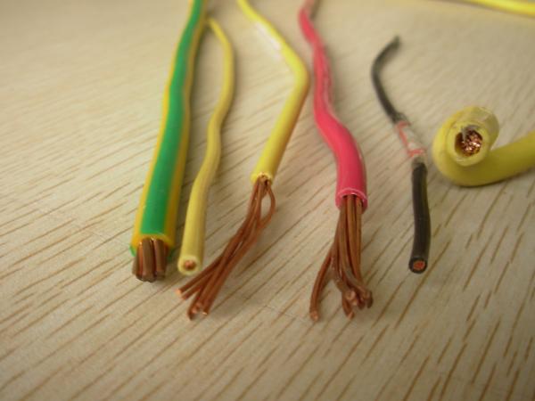 Green Yellow Red Aluminum Building Wire / Housing Wire 1.5mm2 2.5mm2 4mm2