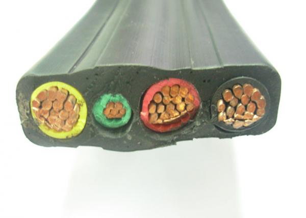 Heavy Duty Power Cable For Submersible Pump Flat Thw 75°C/600v 8/3 Awg