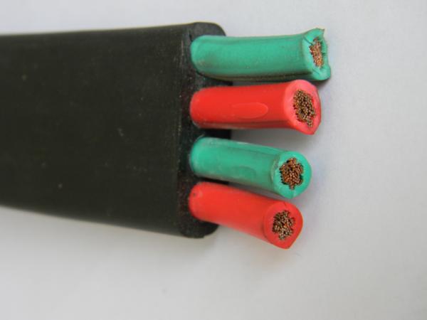 PVC Insulated Copper Wire EPR Flat Elevator Cable High Strength Galvanized Steel