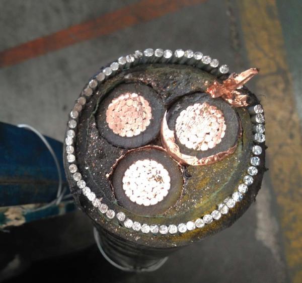 Underground Steel Wire Armoured Cable Three Core Copper 3X150MM2 11kv